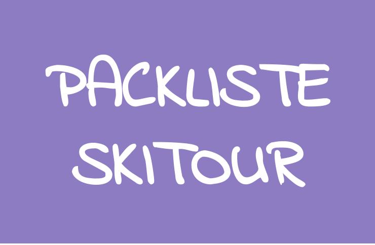 Rucksackpackliste Skitour