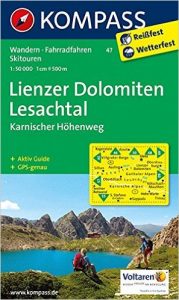 Karte Lienzer Dolomiten Lesachtal